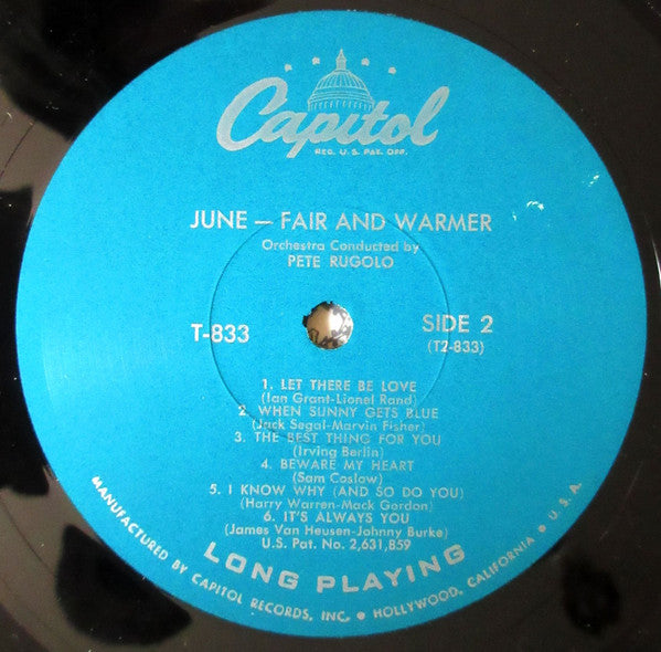 June Christy - Fair And Warmer! - LP