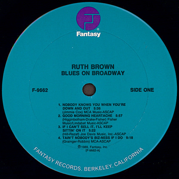 Ruth Brown - Blues On Broadway - LP