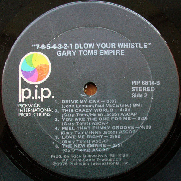 Gary Toms Empire - 7-6-5-4-3-2-1 Blow Your Whistle - LP