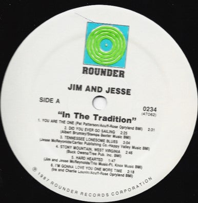 Jim & Jesse - In The Tradition - LP