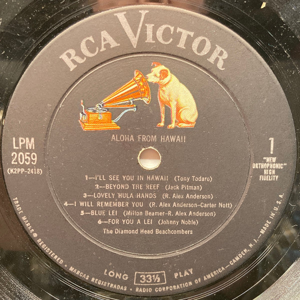The Diamond Head Beachcombers - Aloha From Hawaii - LP