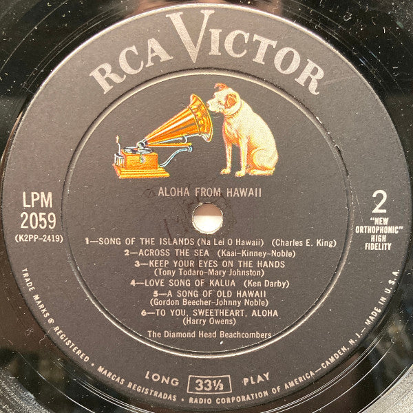 The Diamond Head Beachcombers - Aloha From Hawaii - LP