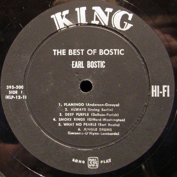 Earl Bostic - The Best Of Bostic - LP