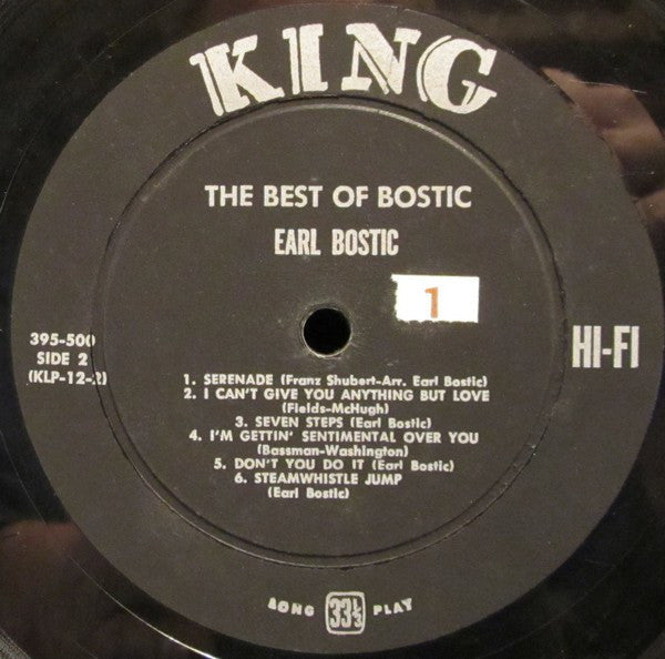 Earl Bostic - The Best Of Bostic - LP