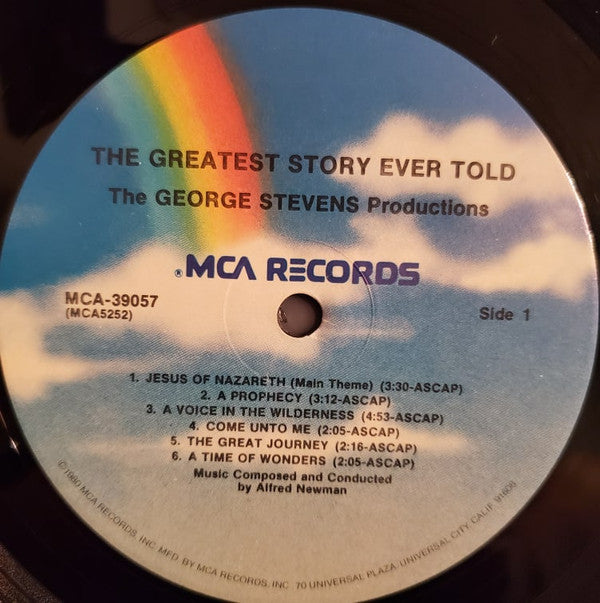 Alfred Newman - The Greatest Story Ever Told (Original Motion Picture Score) - LP