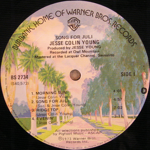 Jesse Colin Young - Song For Juli - LP