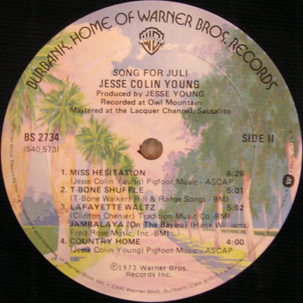 Jesse Colin Young - Song For Juli - LP