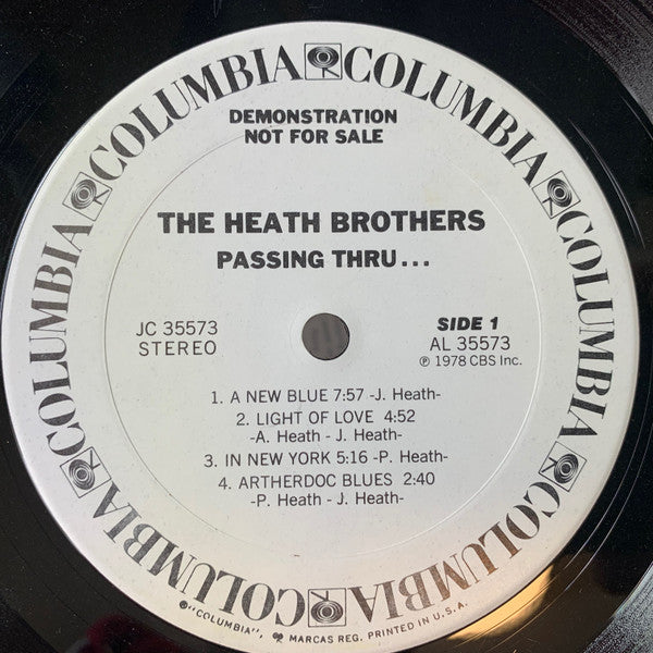 The Heath Bros.* - Passing Thru... - LP