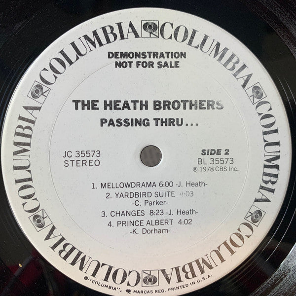 The Heath Bros.* - Passing Thru... - LP