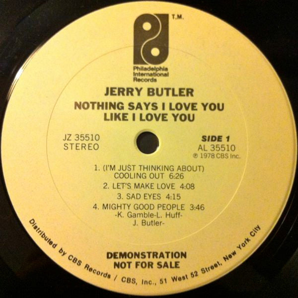 Jerry Butler - Nothing Says I Love You Like I Love You - LP