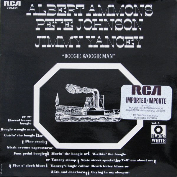 Albert Ammons - Pete Johnson / Jimmy Yancey - Boogie Woogie Man - LP