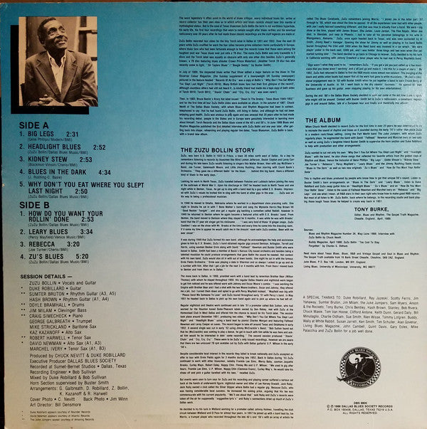 Zuzu Bollin - Texas Bluesman - LP
