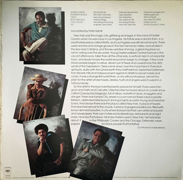 Dexter Gordon Quartet - Manhattan Symphonie - LP