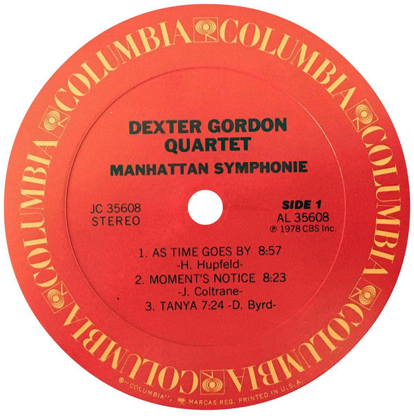 Dexter Gordon Quartet - Manhattan Symphonie - LP
