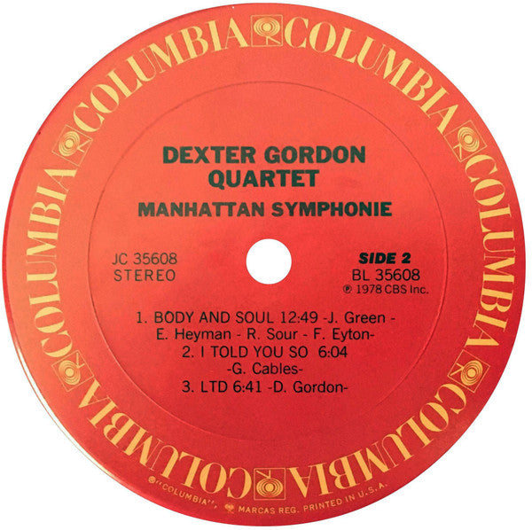 Dexter Gordon Quartet - Manhattan Symphonie - LP