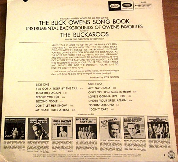 The Buckaroos - The Buck Owens Song Book - LP