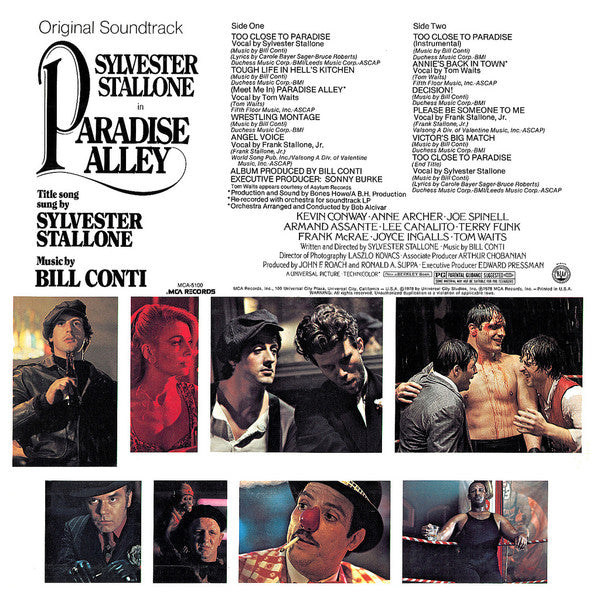 Bill Conti, Sylvester Stallone - Paradise Alley - LP