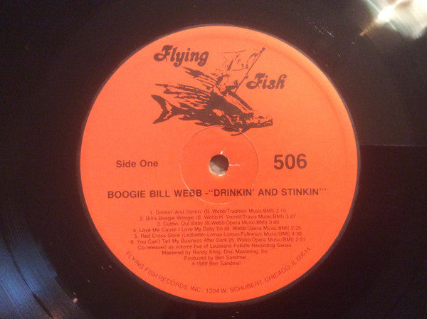 Boogie Bill Webb - Drinkin' And Stinkin' - LP