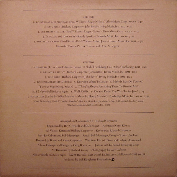 Carpenters - Carpenters - LP