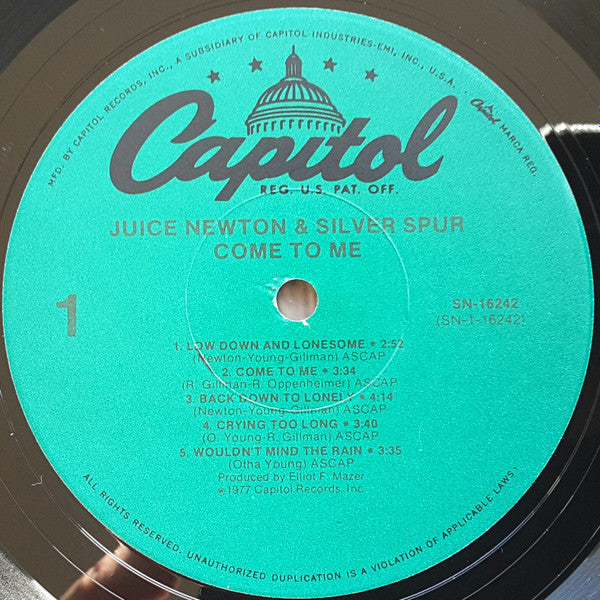 Juice Newton & Silver Spur - Come To Me - LP