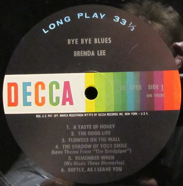 Brenda Lee - Bye Bye Blues - LP