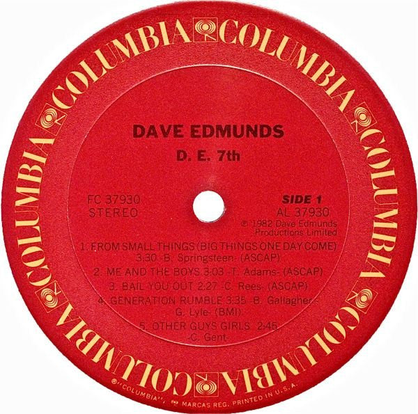 Dave Edmunds - D. E. 7th - LP