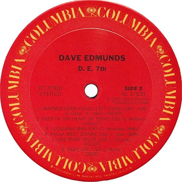 Dave Edmunds - D. E. 7th - LP