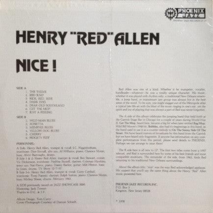 Henry "Red" Allen - Nice!