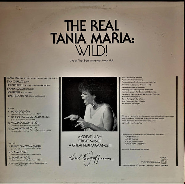Tania Maria - The Real Tania Maria: Wild! - LP