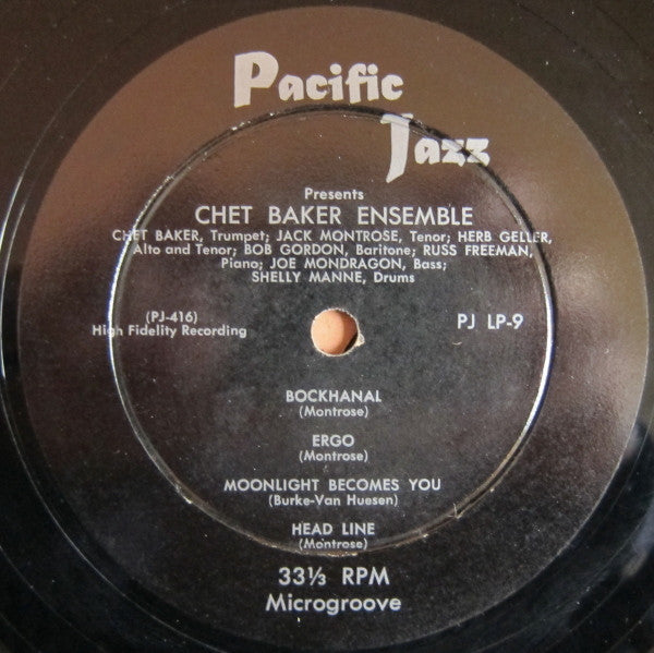 Chet Baker Ensemble - Chet Baker Ensemble - LP