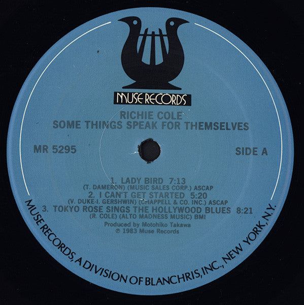 Richie Cole - Some Things Speak For Themselves - LP