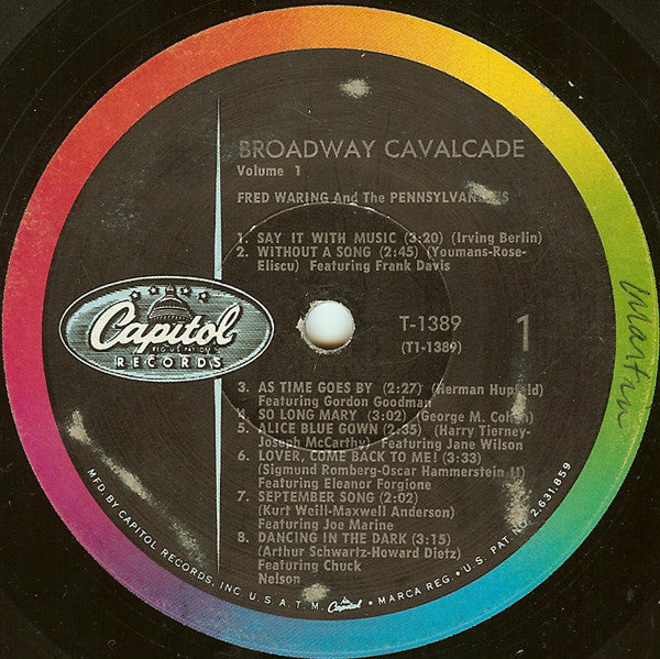 Fred Waring & The Pennsylvanians - Broadway Cavalcade / Volume 1 - LP
