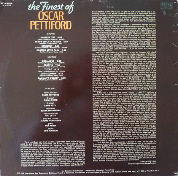 Oscar Pettiford - The Finest Of Oscar Pettiford - LP