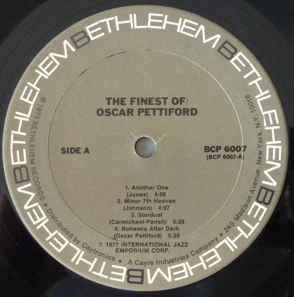 Oscar Pettiford - The Finest Of Oscar Pettiford - LP