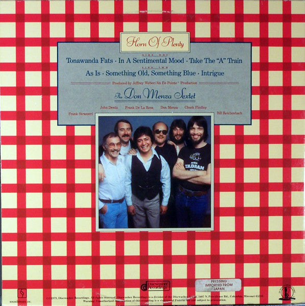 Don Menza With Chuck Findley, Bill Reichenbach (2), Frank Strazzeri, Frank De La Rosa, John Dentz - Horn Of Plenty - LP