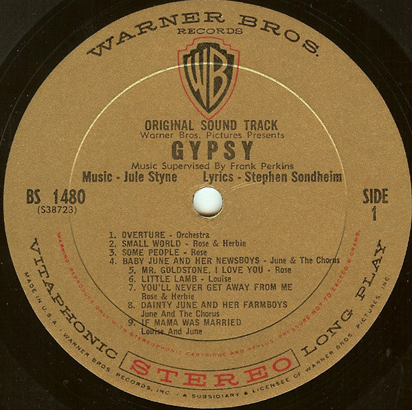 Rosalind Russell, Natalie Wood, Karl Malden - Gypsy (Original Sound Track) - LP