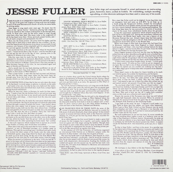 Jesse Fuller - The Lone Cat - LP