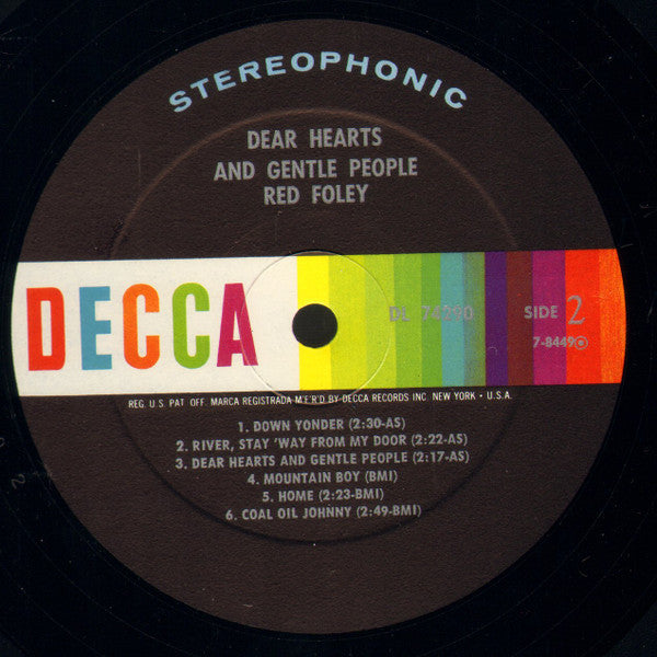 Red Foley - Dear Hearts And Gentle People - LP