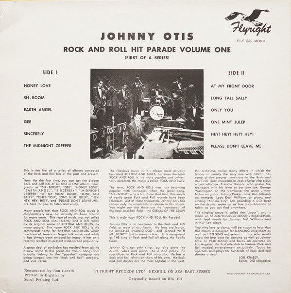 Johnny Otis - Rock 'N Roll Hit Parade Volume One - LP