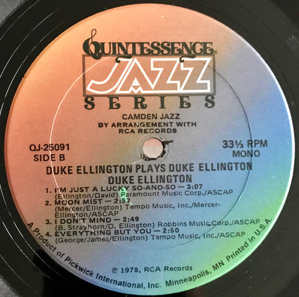 Duke Ellington - Plays Duke Ellington - LP