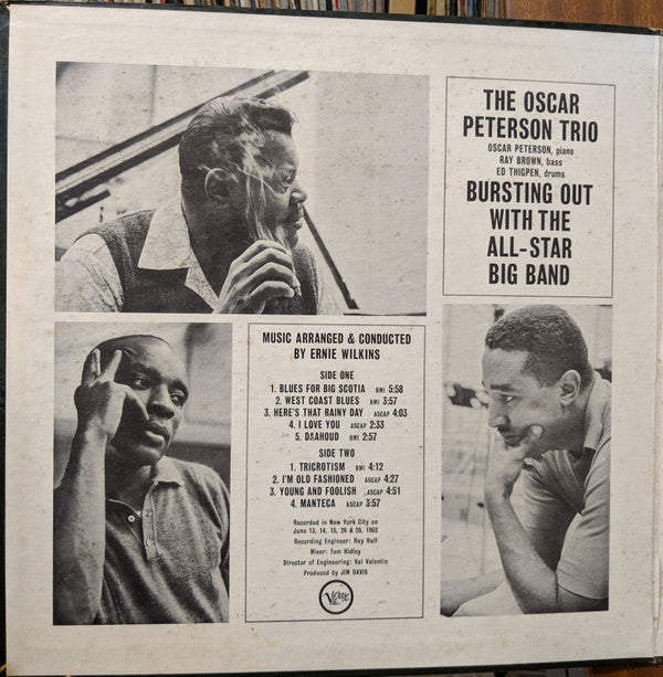 The Oscar Peterson Trio - Bursting Out With The All-Star Big Band - LP
