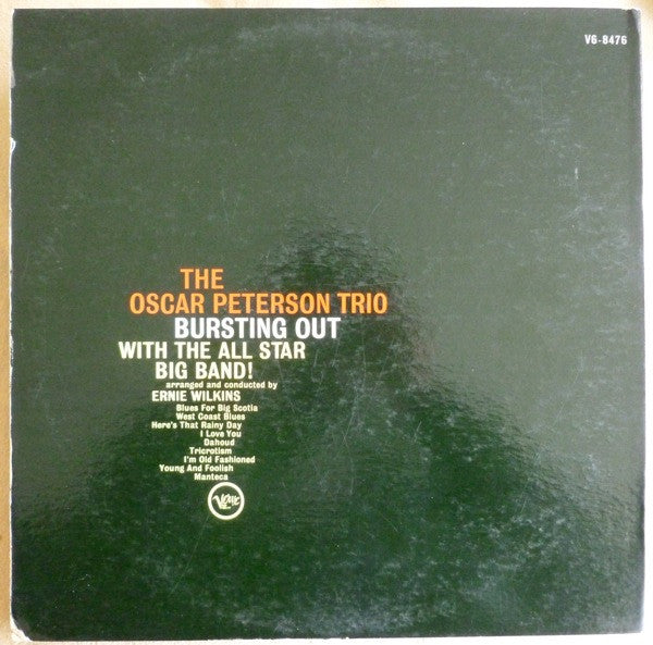 The Oscar Peterson Trio - Bursting Out With The All-Star Big Band - LP