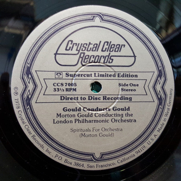Morton Gould - The London Philharmonic Orchestra - Gould Conducts Gould - LP