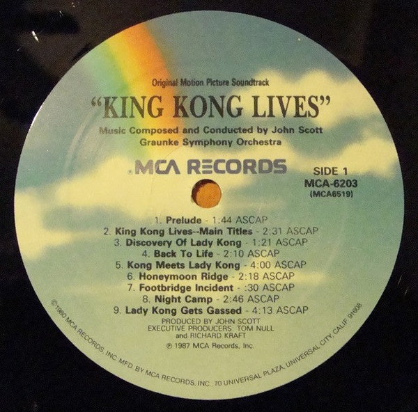 John Scott / Graunke Symphony Orchestra* - King Kong Lives (Original Motion Picture Soundtrack) - LP