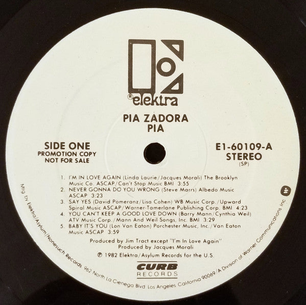 Pia Zadora - Pia - LP