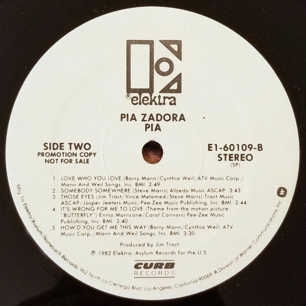 Pia Zadora - Pia - LP