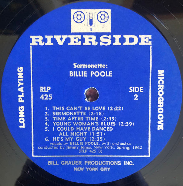 Billie Poole - Sermonette - LP