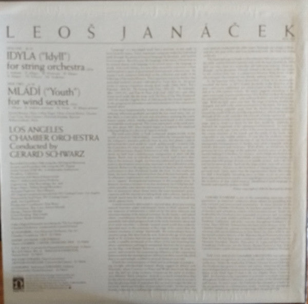 Janáček* - Los Angeles Chamber Orchestra* • Gerard Schwarz - Idyll For String Orchestra / Mládí ("Youth") For Wind Sextet - LP