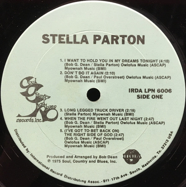 Stella Parton - I Want To Hold You In My Dreams Tonight - LP