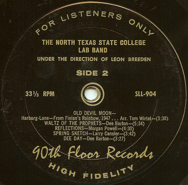 The North Texas State University Lab Band - North Texas Lab Band - LP